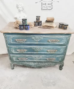 Comò Tre Cassetti - Verde Ottanio